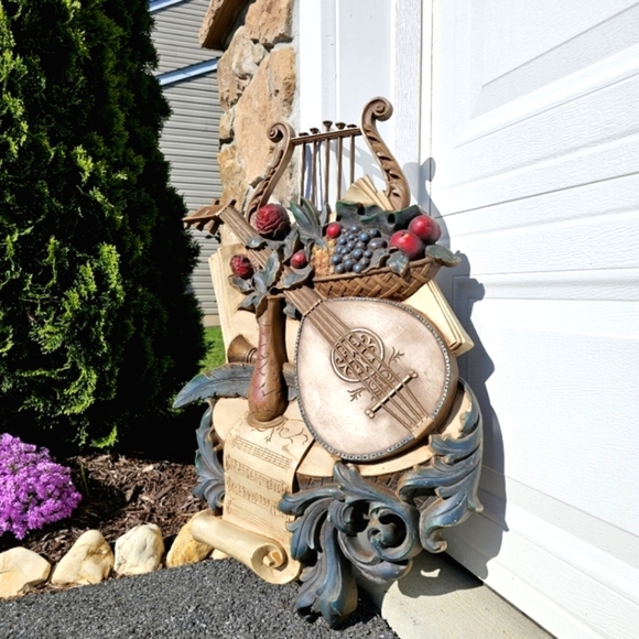 Vintage Syroco 1971 Musical Wall Plaque | Made in USA | Baroque Rococo - Picture 3 of 15